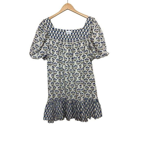 Misa Los Angeles Georgia Mini Dress Floral Print Cotton Rayon Ruffle Hem  Size: - Picture 3 of 11